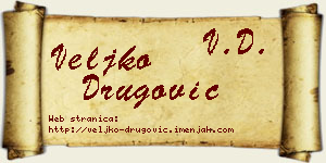 Veljko Drugović vizit kartica